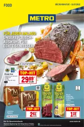 Gazetka promocyjna Metro - Food - Gazetka - ważna od 13.07 do 13.07.2022 - strona 1 - produkty: eis, filet, fleisch, frucht, fruchtsaft, getränk, getränke, Happy Day, langnese, magnum, Metro, Nektar, Palette, Rauch, reis, rind, rinder, rinderfilet, saft, Ti, top-hit