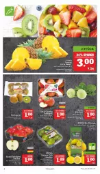 Gazetka promocyjna Marktkauf - Prospekt - Gazetka - ważna od 16.04 do 16.04.2022 - strona 8 - produkty: ananas, bio, deka, edeka bio, eier, kiwi, limette, limetten, Mett, metten, Schal, Schale, tafeläpfel, tee, Ti, zitrone, zitronen