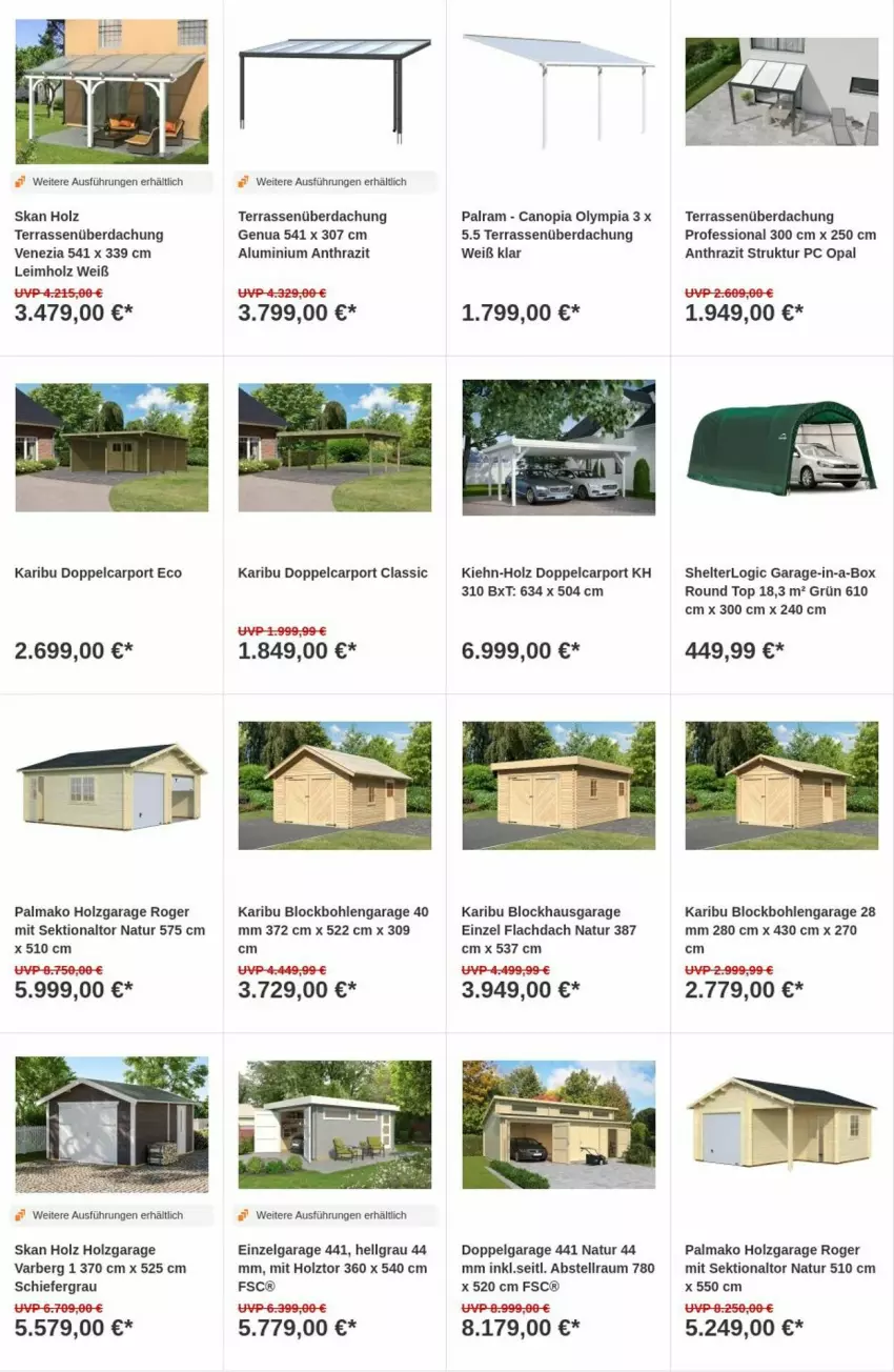 Aktueller Prospekt Obi - Prospekte - von 30.04 bis 08.05.2024 - strona 5 - produkty: Carport, Holz, LG, natur, sekt, Terrassenüberdachung, Ti