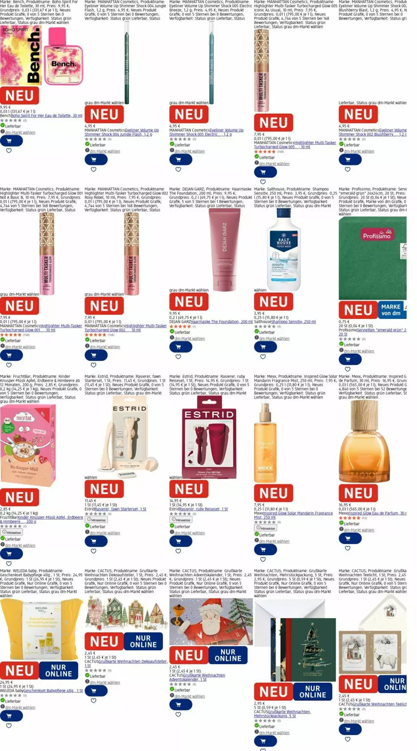 Aktueller Prospekt Dm Drogerie - Prospekte - von 06.10 bis 15.10.2025 - strona 2 - produkty: Adventskalender, apfel, beere, bree, eau de toilette, eis, elle, erdbeere, Eyeliner, frucht, geschenkset, himbeer, himbeere, Kinder, knusper-müsli, latte, LG, Maske, Mexx, moser, müsli, parfum, Profissimo, rasierer, reis, Reiseset, Serviette, servietten, shampoo, sim, tee, Teelicht, teller, Ti, weihnachten, weleda