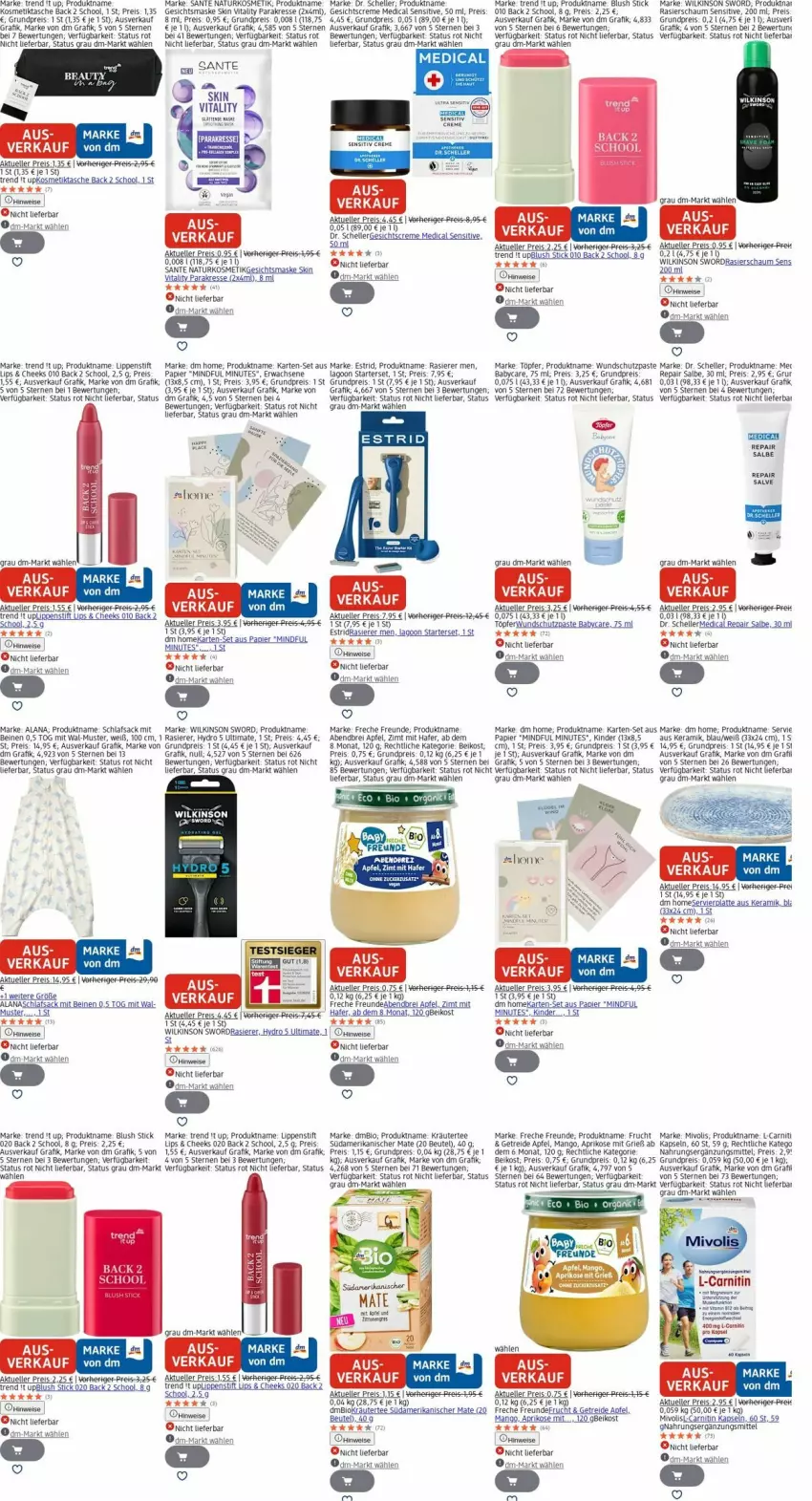 Aktueller Prospekt Dm Drogerie - Prospekte - von 06.10 bis 15.10.2025 - strona 25 - produkty: apfel, aprikose, beutel, bio, Brei, creme, Dr. Scheller, eis, elle, ente, erde, freche freunde, frucht, Gesichtscreme, Gesichtsmaske, hafer, Kinder, kosmetik, Kosmetiktasche, kräuter, latte, Lippenstift, mango, Maske, natur, naturkosmetik, papier, rasierer, Rasierschaum, reis, reiss, sac, SANTE, schlafsack, Tasche, tee, Ti, vita, vitality, wilkinson