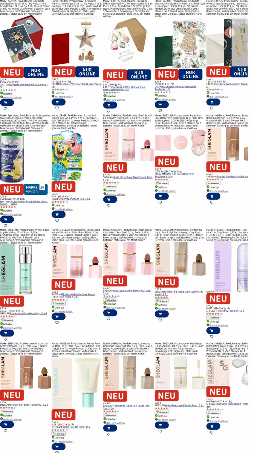 Aktueller Prospekt Dm Drogerie - Prospekte - von 06.10 bis 15.10.2025 - strona 3 - produkty: Anhänger, auer, Bad, body, cheesecake, eis, Finish, kakao, mac, reis, ring, schaumbad, shake, Sport, tee, Ti, weihnachten