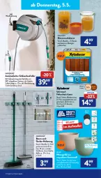 Gazetka promocyjna AldiSud - ALDI Aktuell - Gazetka - ważna od 07.05 do 07.05.2022 - strona 29 - produkty: angebot, auto, braun, casa deco, dell, eis, elle, gardenline®, Holz, holzschutz, kerze, LG, Mode, reis, resa, Roller, rwe, schlauch, teller, Ti, tisch, wandhalterung, wasser, weck