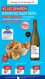 Gazetka promocyjna AldiSud - ALDI Aktuell - Gazetka - ważna od 07.05 do 07.05.2022 - strona 8 - produkty: aldi, alle artikel ohne dekoration, asti, auer, brötchen, burgunder, Croissant, dekoration, eis, flasche, gin, grauer burgunder, nuss, Ofen, reis, rosen, Ti, wein, Weißwein, ZTE