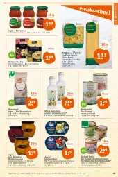 Gazetka promocyjna Tegut - Angebote der Woche - Gazetka - ważna od 27.05 do 27.05.2023 - strona 21 - produkty: basmati, beutel, bio, bioland, burger, creme, eintopf, eis, farfalle, filet, filets, fisch, fische, Fischer, flasche, hering, Herings, heringsfilets, Konserven, lebensmittel, natives olivenöl, natur, naturland, obst, olive, oliven, olivenöl, olivenöl extra, pasta, penne, penne rigate, pfirsich, pfirsiche, reis, remoulade, Ria, ring, sandwich, sauce, Schere, spaghetti, tender, Ti, topf, Yo