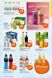 Gazetka promocyjna Tegut - Angebote der Woche - Gazetka - ważna od 27.05 do 27.05.2023 - strona 23 - produkty: alkohol, alkoholfreie getränke, Alwa, beere, beeren, beutel, bio, Elephant Bay, flasche, frucht, fruchtsaft, getränk, getränke, Happy Day, ice tea, limo, limonade, mineralwasser, Nektar, obst, Rauch, ring, saft, säfte, schorle, sirup, Sprudel, Ti, wasser, Wild