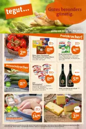 Gazetka promocyjna Tegut - Angebote der Woche - Gazetka - ważna od 27.05 do 27.05.2023 - strona 3 - produkty: alkohol, angebot, angebote, appenzeller, Bau, Becher, beere, bio, dekoration, eis, elle, emmentaler, erdbeere, flasche, fleisch, fürst von metternich, getränk, getränke, gurke, gurken, hähnchenschenkel, hartkäse, heidelbeere, henkel, himbeer, himbeere, joghur, joghurt, kakao, Käse, megaperls, Mett, metternich, milch, nuss, persil, persil waschmittel, Rauch, reis, ritter, ritter sport, sahne, Sahnejoghurt, schenkel, schoko, schokolade, sekt, Sport, strauchtomaten, Ti, tomate, tomaten, waschmittel, zott