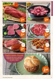 Gazetka promocyjna Tegut - Angebote der Woche - Gazetka - ważna od 27.05 do 27.05.2023 - strona 9 - produkty: angebot, angebote, bio, braten, brötchen, decke, dell, eis, elle, fleisch, frikadellen, gulasch, Kaiser, lachs, lamm, lammlachse, mac, Ria, rind, rinder, rindergulasch, Rindersteak, saft, schmorbraten, snack, snacks, steak, Ti, tisch