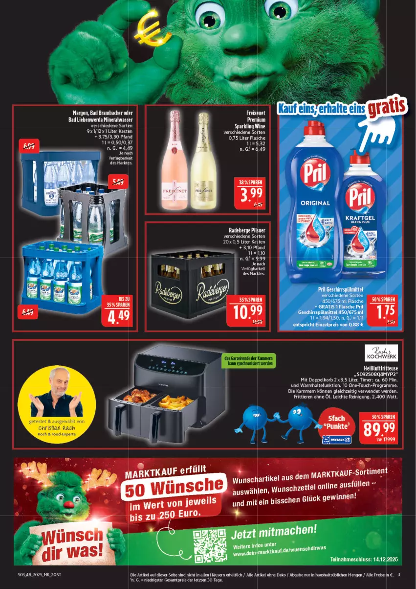 Aktueller Prospekt Marktkauf - Prospekt - von 23.11 bis 29.11.2025 - strona 3 - produkty: Bad, eis, ente, erde, flasche, geschirr, geschirrspülmittel, gin, korb, kraft, pils, pilsner, reis, rwe, spülmittel, tee, Ti, timer, ZTE