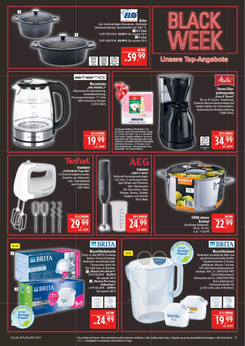 Aktueller Prospekt Marktkauf - Prospekt - von 23.11 bis 29.11.2025 - strona 35 - produkty: angebot, angebote, auto, backofen, Becher, brita, dip, eis, ente, handmixer, lack, Maxtra, Messbecher, Mixer, monin, ndk, Ofen, pesto, püree, reis, rel, Schal, schüssel, shake, sirup, smoothie, smoothies, stabmixer, tasse, Ti, tisch, top-angebot, wasser, wasserfilter, wassertank, ZTE