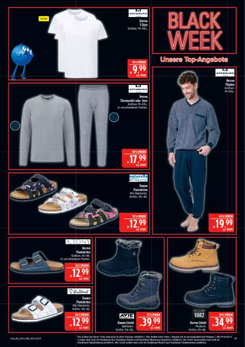 Aktueller Prospekt Marktkauf - Prospekt - von 23.11 bis 29.11.2025 - strona 43 - produkty: angebot, angebote, eier, eis, hose, pantolette, pantoletten, reis, schuhe, shirt, Sport, T-Shirt, Thermoshirt, Ti, top-angebot
