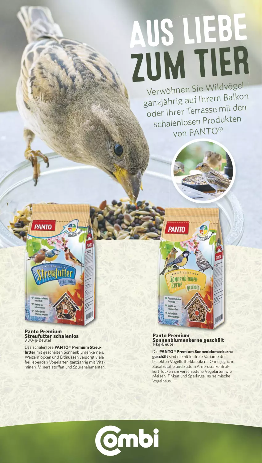 Aktueller Prospekt Combi - Prospekte - von 28.10 bis 09.11.2024 - strona 4 - produkty: beutel, blume, blumen, eis, ente, erdnüsse, erdnüssen, Ria, Schal, Schale, sonnenblume, sonnenblumen, Sonnenblumenkerne, sonnenblumenkernen, Streufutter, Ti, trolli, vita, Vitamine, Vogelfutter