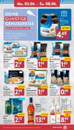 Gazetka promocyjna Aldi Nord - Von Montag - Gazetka - ważna od 08.06 do 08.06.2024 - strona 11 - produkty: aldi, aprikose, aprikosen, aus der tiefkühlung, beutel, bier, Blüte, blütenhonig, brot, creme, eis, flasche, gin, honig, karamell, Metaxa, Mythos, nuss, nussriegel, olive, oliven, olivenöl, ouzo, ouzo 12, reis, riegel, Spezi, Ti, tisch, ZTE