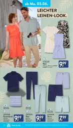 Gazetka promocyjna Aldi Nord - Von Montag - Gazetka - ważna od 08.06 do 08.06.2024 - strona 18 - produkty: aldi, Bau, baumwolle, bett, ecovero, eis, hemd, hose, kleid, leine, lenzing, rwe, shorts, Ti, up2fashion, wolle