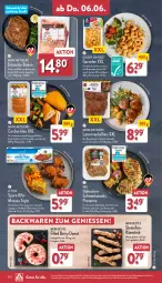 Gazetka promocyjna Aldi Nord - Von Montag - Gazetka - ważna od 08.06 do 08.06.2024 - strona 30 - produkty: backwaren, braten, cordon bleu, Donut, Elan, emmentaler, entrecôte, garnelen, geback, gewürz, gin, grill, Heu, Käse, kochschinken, kräuter, küche, Küchen, lamm, marinade, medaillons, Metaxa, Ofen, Ofenkäse, Ria, rind, sauce, schinken, schwein, spare ribs, steak, steaks, steinofen, Ti, wein, würzsauce, ZTE