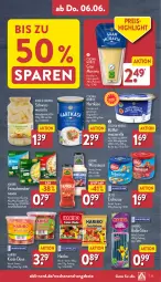 Gazetka promocyjna Aldi Nord - Von Montag - Gazetka - ważna od 08.06 do 08.06.2024 - strona 33 - produkty: aldi, angebot, angebote, ball, Becher, cin, eis, elle, erdnüsse, feinschmecker, haribo, hartkäse, Käse, knorr, Kühne, milch, mozzarella, reis, rel, sauce, teller, Ti, ültje, ültje erdnüsse, würzsauce