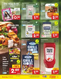 Gazetka promocyjna Netto Marken-Discount - Filial-Angebote - Gazetka - ważna od 27.05 do 27.05.2023 - strona 11 - produkty: angebot, bestpreis, bratwurst, eis, grill, ketchup, Knödel, Like Meat, magazin, mayonnaise, meggle, natur, nuss, reis, rezept, rezepte, Spezi, Ti, tomate, tomaten, tomatenketchup, wrap, wurst, Yo, ZTE