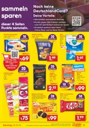 Gazetka promocyjna Netto Marken-Discount - Filial-Angebote - Gazetka - ważna od 05.02 do 05.02.2022 - strona 21 - produkty: angebot, auer, aust, bonbons, brandt, brot, cookie, cookies, dauertiefpreis, deutschlandcard, eis, frucht, griesson, Kaustreifen, kitkat, Knusper-Brot, lion, mars, mit frucht, Pretzel, reifen, reis, schoko, schokolade, schokoladen, Ti, tiefpreis, twix, WICK, ZTE