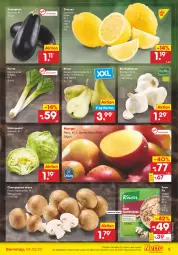 Gazetka promocyjna Netto Marken-Discount - Filial-Angebote - Gazetka - ważna od 05.02 do 05.02.2022 - strona 5 - produkty: angebot, asti, aubergine, auberginen, bio, Birnen, braun, champignon, champignons, champignons braun, eis, eisbergsalat, gin, knoblauch, knorr, knorr fix, LG, mango, salat, Schal, Schale, Ti, zitrone, zitronen, ZTE