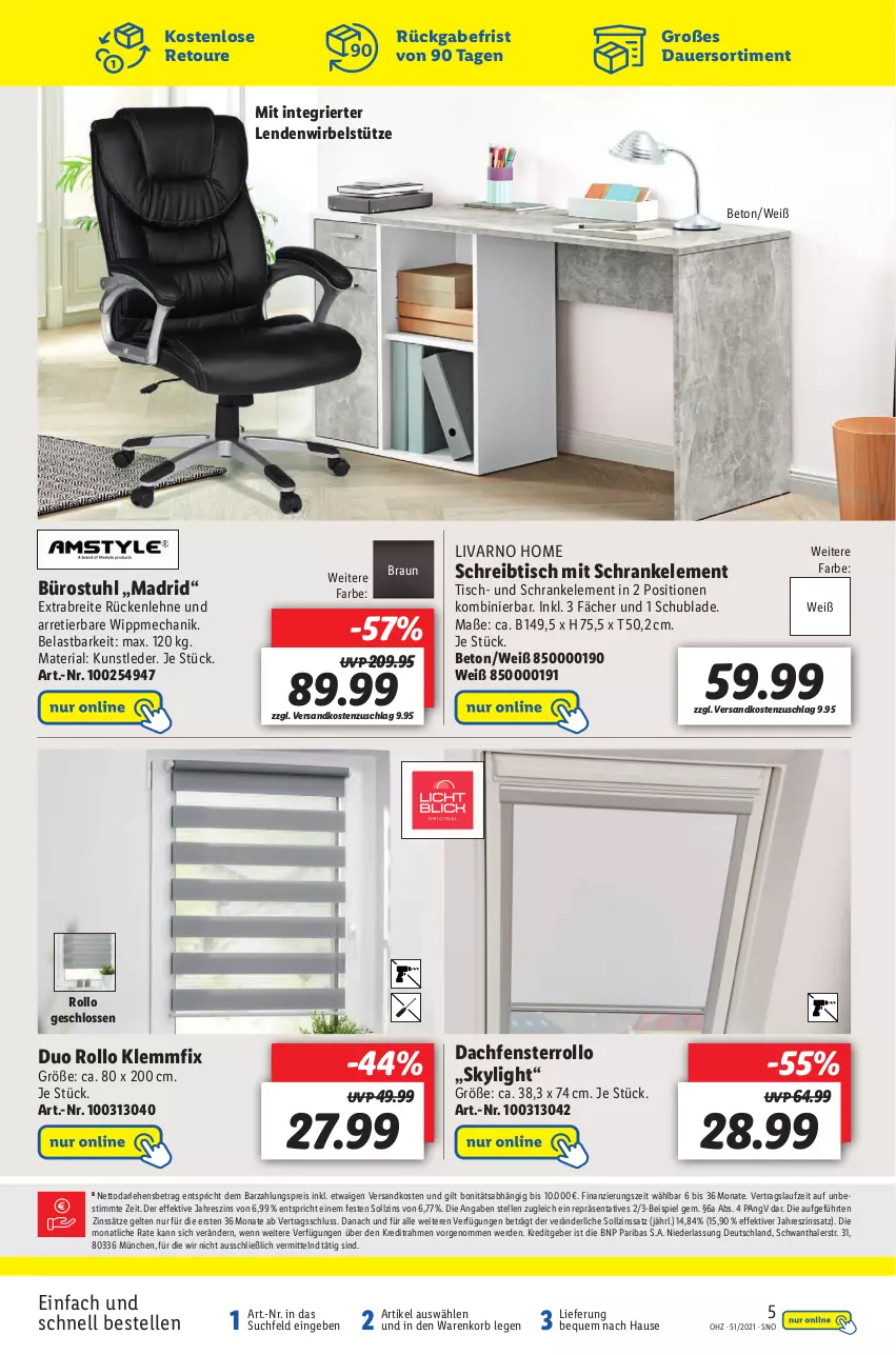 Aktueller Prospekt Lidl - Wochen-Highlights im Onlineshop - von 20.12 bis 26.12.2021 - strona 5 - produkty: auer, braun, Brei, eis, elle, erde, fenster, korb, ndk, reis, Ria, rückenlehne, Schrank, schreibtisch, stuhl, Ti, tisch