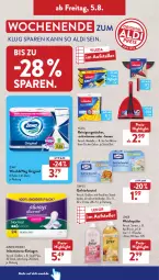 Gazetka promocyjna AldiSud - IN ZWEI WOCHEN - Gazetka - ważna od 06.08 do 06.08.2022 - strona 22 - produkty: aldi, Alwa, Always, beutel, dell, Discreet, eis, elle, flasche, gefrierbeutel, gin, lenor, lenor weichspüler, Mode, pril, Reinigung, reinigungstücher, reis, teller, Ti, toppits, tücher, vileda, weichspüler, zewa