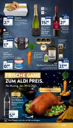 Gazetka promocyjna Aldi Nord - Aldi-Aktuell - Gazetka - ważna od 18.12 do 18.12.2021 - strona 27 - produkty: aldi, alkohol, auer, brut, champagne, dessert, dry gin, eis, fisch, flasche, Frische Gans, früchte, geschenkpackung, getränk, gin, Glühwein, lack, lavendel, LG, meeresfrüchte, meerrettich, monte, Montepulciano, pralinen, reis, Rettich, rezept, rezepte, rotkäppchen, rotwein, schamel, Ti, wein, ZTE