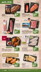 Gazetka promocyjna Aldi Nord - Aldi-Aktuell - Gazetka - ważna od 18.12 do 18.12.2021 - strona 32 - produkty: aqua, beef, braten, brot, brustfilet, bsf, butter, ciabatta, Croissant, Dorade, eis, emmentaler, ente, Entenkeule, filet, filets, fleisch, geback, gewürz, gin, grill, hähnchenbrust, hähnchenbrustfilet, hinterschinken, käfer, Käse, LG, Mantel, Ofen, rind, roastbeef, saft, sauce, schinken, schwein, schweine, schweinefilet, Speck, Ti, wein, weine, Weizenbrot, ZTE