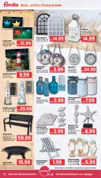 Gazetka promocyjna Famila - Prospekte - Gazetka - ważna od 18.06 do 18.06.2022 - strona 28 - produkty: Bank, elle, feuerschale, Garten, gartenbank, gutschein, Holz, laterne, Liege, milch, mydays, Schal, Schale, spiegel, stuhl, teller, Ti, uhr, Vase, wanduhr