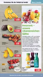 Gazetka promocyjna Famila - Prospekte - Gazetka - ważna od 18.06 do 18.06.2022 - strona 3 - produkty: Abtei, angebot, apfel, avocado, avocados, banane, bananen, beere, beeren, bier, Biere, Birnen, chiquita, decke, eis, elle, erdbeere, erdbeeren, erde, flasche, frucht, früchte, früchten, Innocent, mango, obst, orange, orangen, orangensaft, paraguayos, reis, saft, säfte, Schal, Schale, smoothie, smoothies, tafelbirnen, Ti, vita, Yo