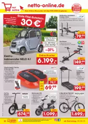 Gazetka promocyjna Netto Marken-Discount - Filial-Angebote - Gazetka - ważna od 16.09 do 16.09.2023 - strona 34 - produkty: angebot, angebote, Bank, butter, discount, E-Bike, eis, Elektro, Elektroroller, gsw, gutschein, kracher, ndk, reis, Roller, Schal, scooter, shimano, spee, Ti