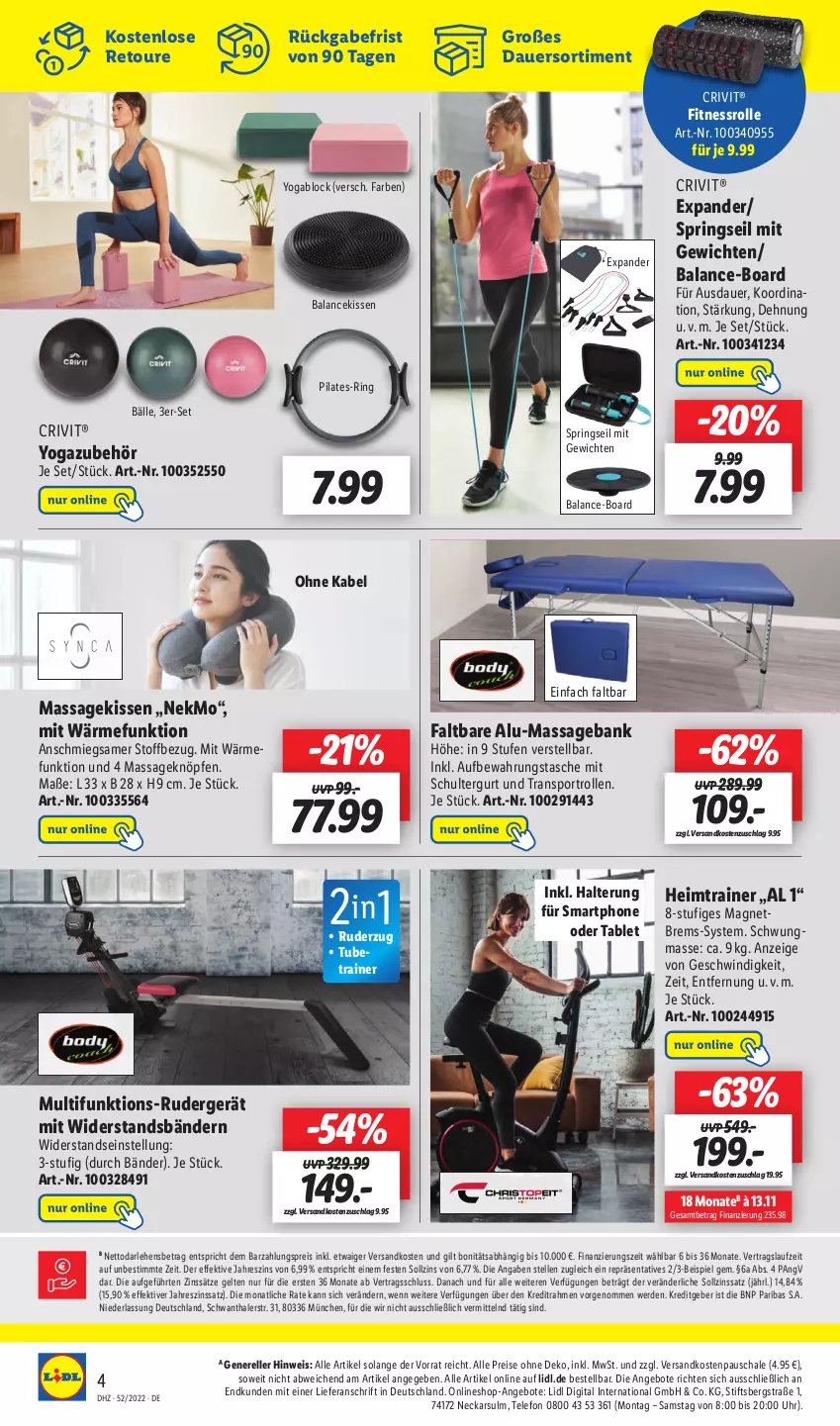 Aktueller Prospekt Lidl - Wochen-Highlights im Onlineshop - von 26.12.2022 bis 01.01.2023 - strona 4 - produkty: angebot, angebote, auer, aufbewahrungstasche, Bank, crivit, eis, elle, erde, kissen, ndk, reis, rel, ring, Schal, Schale, schultergurt, smartphone, Sport, tablet, Tasche, telefon, Ti, uhr, Yo