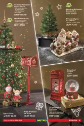Gazetka promocyjna Metro - Dekoration Spezial - Gazetka - ważna od 24.12 do 24.12.2022 - strona 21 - produkty: adapter, batterie, Bau, brie, dekoration, elle, Kugel, laterne, Schal, Schlitten, Schneekugel, telefon, Ti, timer, uhr, Weihnachtsbaum, Weihnachtsfigur