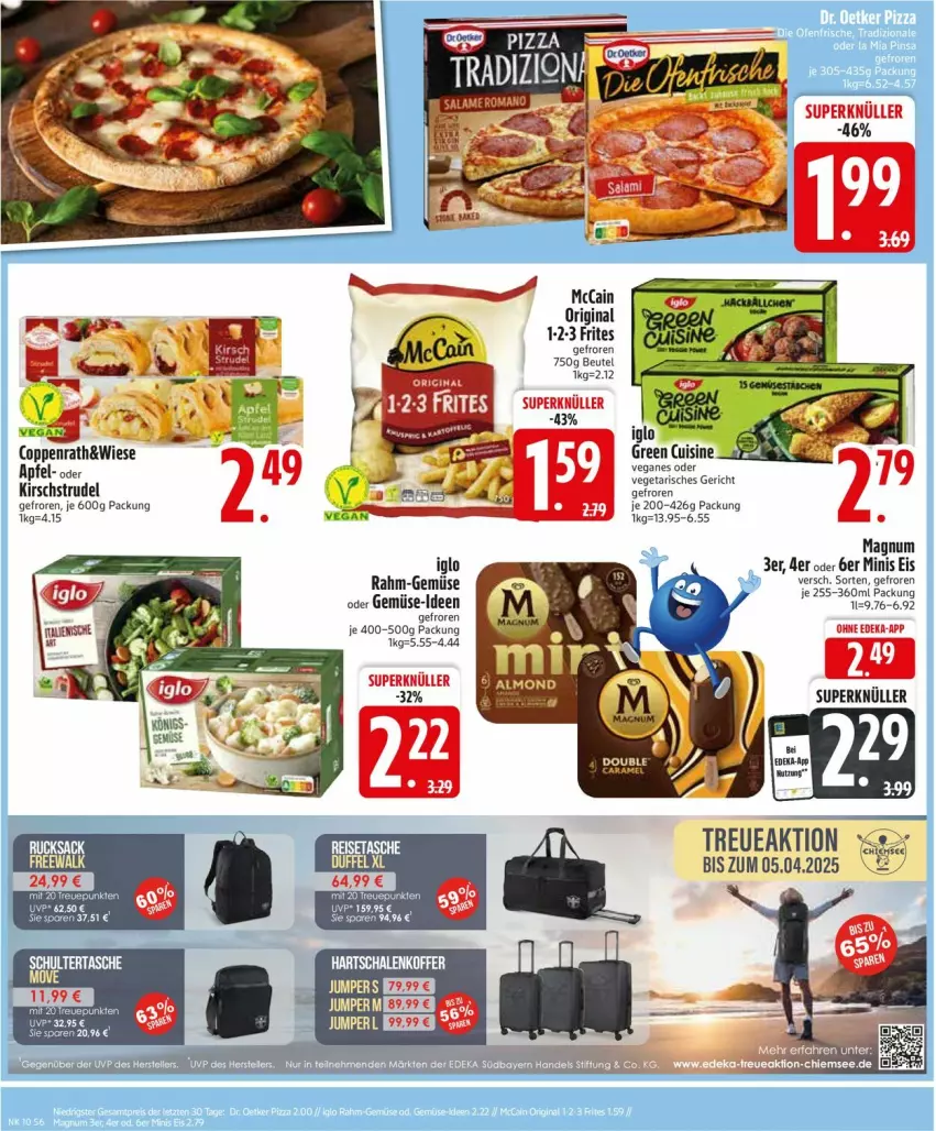 Aktueller Prospekt Edeka - Prospekte - von 03.03 bis 08.03.2025 - strona 6 - produkty: apfel, beutel, coppenrath, deka, eier, eis, ente, gin, iglo, kirsch, magnum, mccain, rahm-gemüse, Strudel, Ti, Vegeta