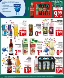 Gazetka promocyjna Edeka - Prospekte - Gazetka - ważna od 08.03 do 08.03.2025 - strona 22 - produkty: Alwa, coupon, coupons, decke, Deckel, deka, drink, elle, energy drink, erfrischungsgetränk, flasche, frucht, fruchtsaft, getränk, gin, ginger, Hohes C, mineralwasser, natur, payback, rel, saft, thomas henry, tonic, tonic water, trolli, wasser, zucker