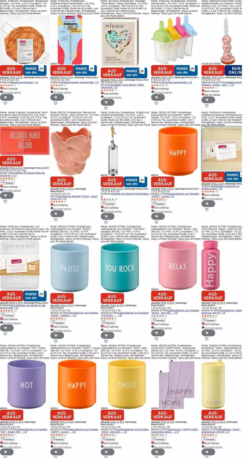 Aktueller Prospekt Dm Drogerie - Prospekte - von 29.12.2026 bis 07.01.2027 - strona 30 - produkty: aqua, auer, aufbewahrungstasche, Becher, bio, decke, Deckel, eis, elle, erde, espresso, fisch, fische, flasche, flieder, geschirr, geschirrtuch, grill, Holz, kerze, Kerzenhalter, korb, kühlschrank, lavendel, merl, orange, penne, Profissimo, rama, reis, rel, Schrank, sim, spee, Stabkerze, Stabkerzenhalter, Tasche, thermometer, Ti, topf, tuc, übertopf, Yo