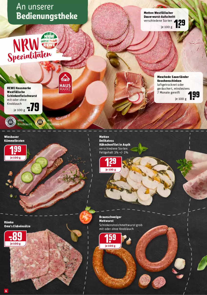 Aktueller Prospekt Rewe - Diese Woche im Angebot! - von 14.06 bis 19.06.2021 - strona 6