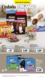 Gazetka promocyjna Lidl - Aktionsprospekt - Gazetka - ważna od 28.05 do 28.05.2022 - strona 57 - produkty: alleinfuttermittel, angebot, auer, beutel, eis, felix, Hundetrockennahrung, Nassnahrung, portionsbeutel, reis, Ti, Trockennahrung, würstchen, ZTE