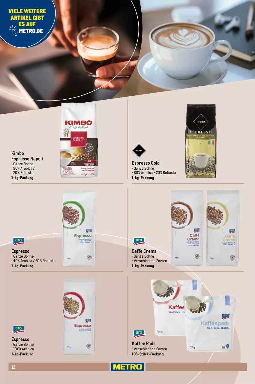 Aktueller Prospekt Metro - Office Sortiment - von 01.10.2025 bis 01.06.2026 - strona 12 - produkty: bohne, caffe, caramel, cookie, cookies, drink, espresso, hafer, Haferdrink, kaffee, karamell, küche, LG, Metro, milch, sahne, Ti, zucker