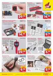 Gazetka promocyjna Netto Marken-Discount - Filial-Angebote - Gazetka - ważna od 22.01 do 22.01.2022 - strona 27 - produkty: adapter, akku, akkuschrauber, angebot, batterie, batterien, Bau, Brille, deka, dell, deo, elle, kamera, ladekabel, laminat, leds, mac, Mode, rwe, schrauben, speicherkarte, spiegel, Tapete, Tapeten, Ti, usb, wandhalterung, wasser, werkzeug, ZTE