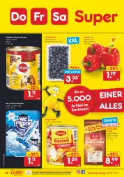 Gazetka promocyjna Netto Marken-Discount - Filial-Angebote - Gazetka - ważna od 22.01 do 22.01.2022 - strona 30 - produkty: beere, beeren, bella crema, bohne, bohnen, eis, heidelbeere, heidelbeeren, hundenahrung, kaffee, kaffeebohnen, maggi, melitta, ndk, paprika, paprika rot, pedigree, ravioli, reis, Schal, Schale, Ti, versandkostenfrei