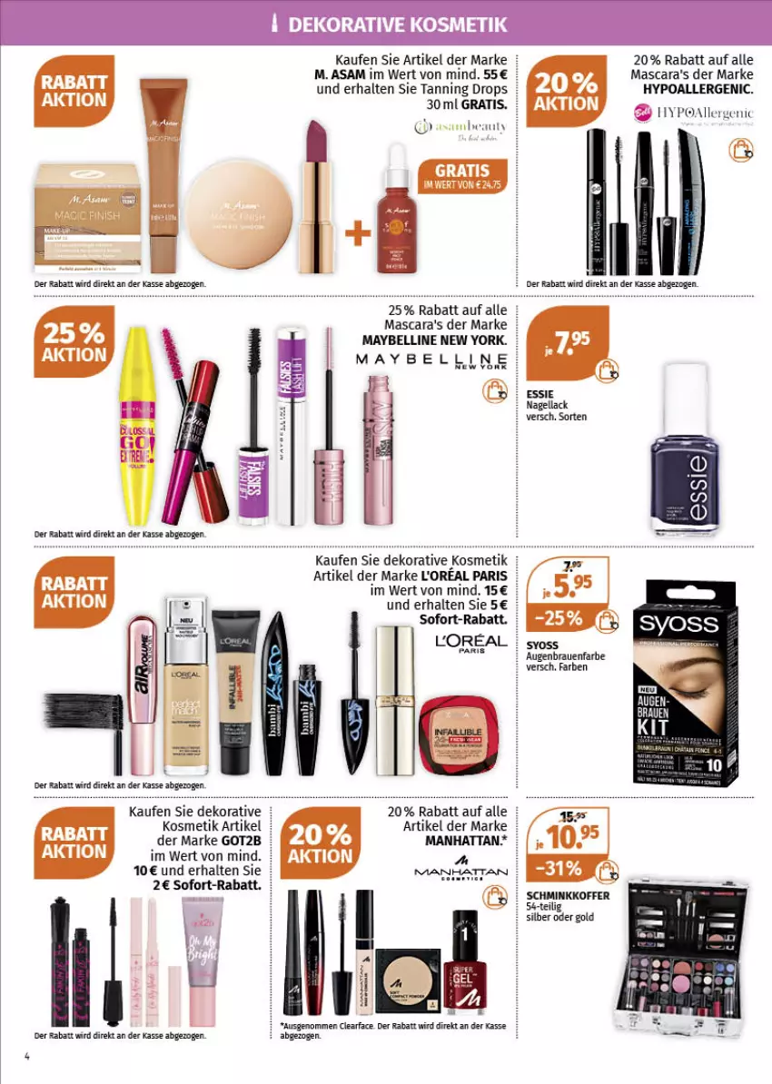 Aktueller Prospekt Mueller - Müller Prospekt - von 13.12 bis 18.12.2021 - strona 4 - produkty: got2b, koffer, kosmetik, l'oreal, lack, loreal, Mascara, Maybelline, Nagellack, sofort-rabatt, syoss, Ti, Yo