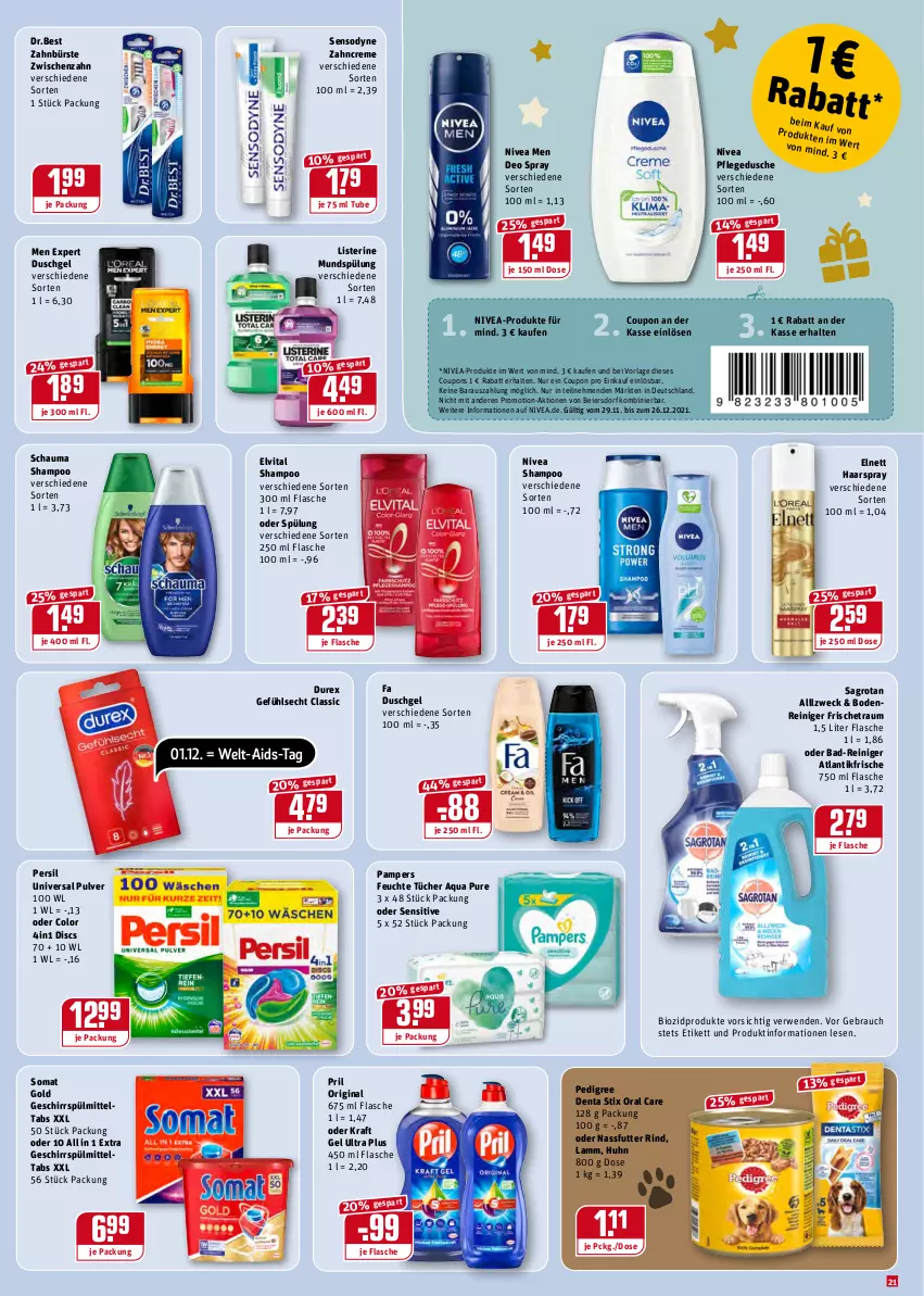 Aktueller Prospekt Rewe - Diese Woche im Angebot! - von 29.11 bis 04.12.2021 - strona 21