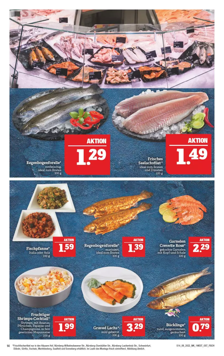 Aktueller Prospekt Marktkauf - Prospekt - von 20.02 bis 26.02.2022 - strona 14 - produkty: bio, braten, eis, fisch, fleisch, frischfisch, garnelen, Holz, ideal zum braten, mayonnaise, Schal, Schale, schwein, Ti, wein, Yo