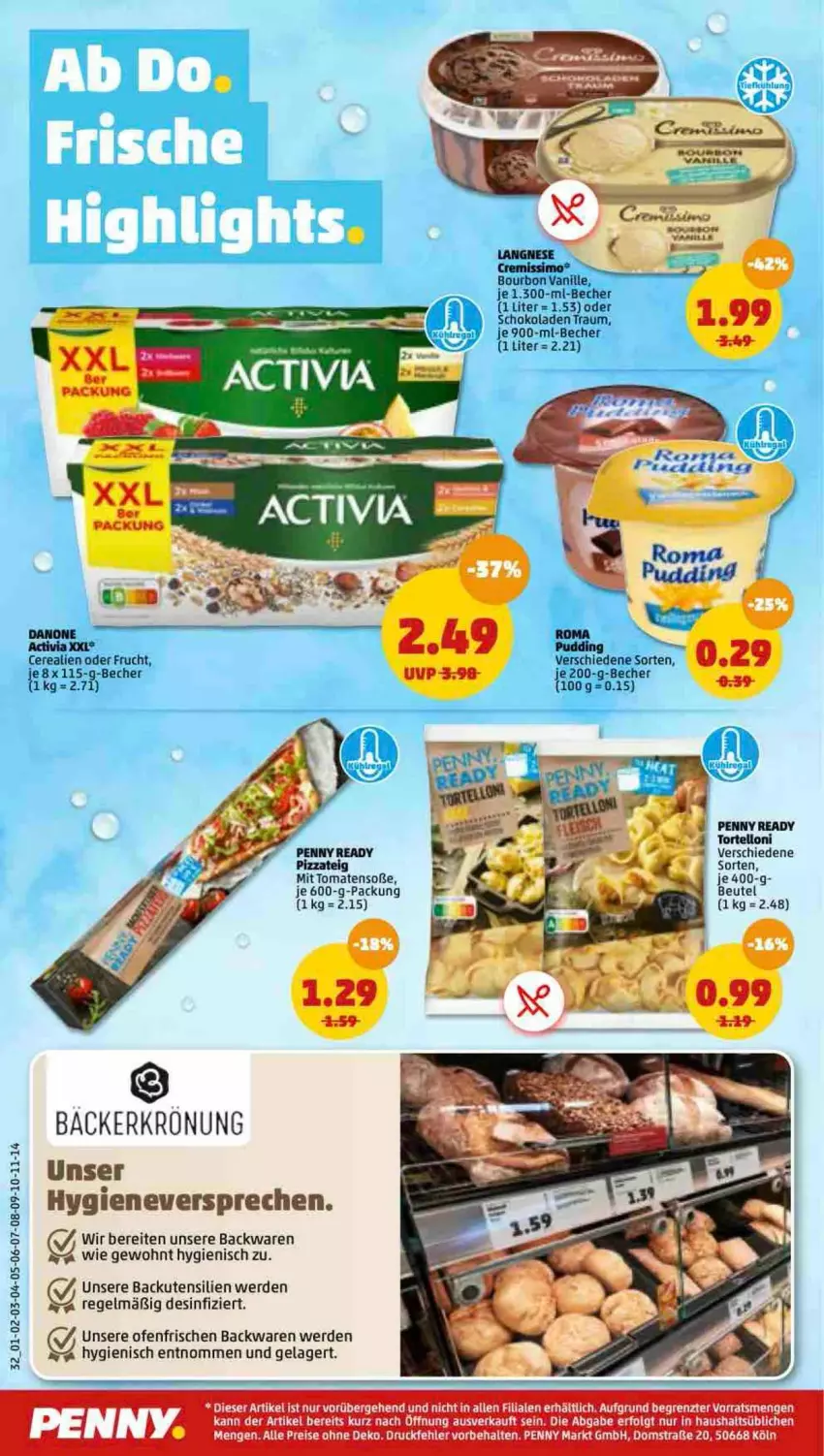 Aktueller Prospekt Penny - Prospekte - von 28.02 bis 05.03.2022 - strona 30 - produkty: backwaren, Becher, beutel, bourbon, bourbon vanille, cerealien, eis, erde, frucht, LG, Ofen, pizza, Pizzateig, resa, Soße, tee, Ti, tomate, tomaten, torte, tortelloni, vanille, ZTE