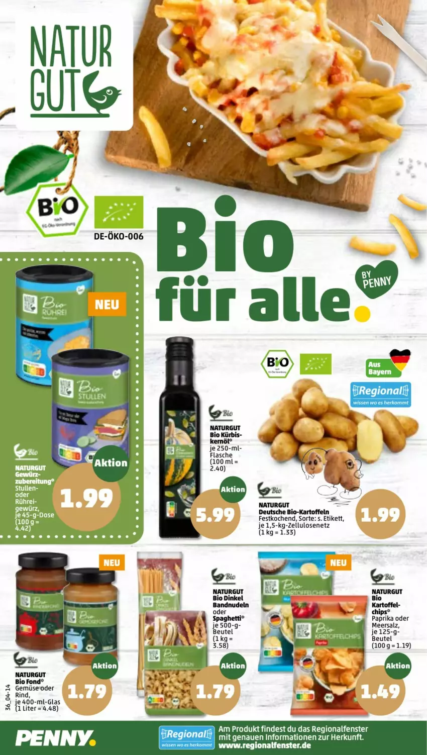 Aktueller Prospekt Penny - Prospekte - von 28.02 bis 05.03.2022 - strona 36 - produkty: beutel, bio, chips, fenster, flasche, kartoffel, kartoffeln, Kürbis, natur, nudel, nudeln, paprika, rind, spaghetti, Ti