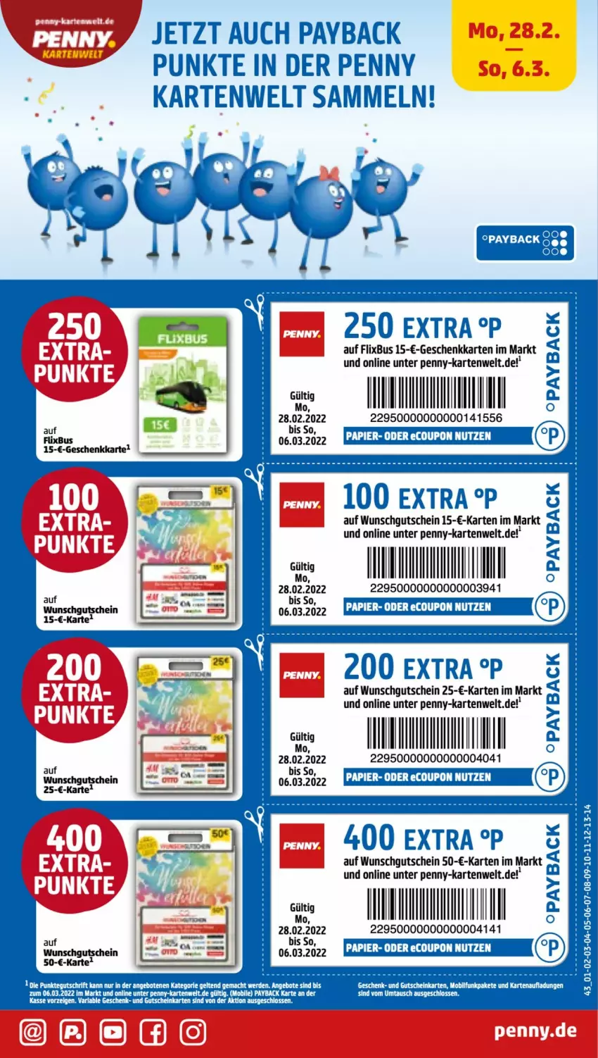 Aktueller Prospekt Penny - Prospekte - von 28.02 bis 05.03.2022 - strona 43 - produkty: coupon, eis, gutschein, papier, rum, Ti