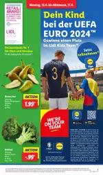 Gazetka promocyjna Lidl - Aktionsprospekt - Gazetka - ważna od 20.04 do 20.04.2024 - strona 3 - produkty: Abtei, angebot, Bad, Birnen, brokkoli, discount, eis, elle, gewinnspiel, LG, obst, Obst und Gemüse, pflanze, pflanzen, reis, Ti, und gemüse, ZTE