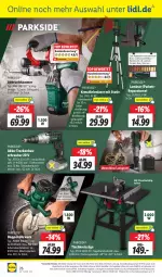 Gazetka promocyjna Lidl - Aktionsprospekt - Gazetka - ważna od 20.04 do 20.04.2024 - strona 32 - produkty: Abbruchhammer, akku, angebot, angebote, Bau, bügel, eis, elle, gsw, Holz, ladegerät, laminat, messer, ndk, Parkside, reis, reiss, rel, rwe, säge, Schal, Schale, schrauben, telefon, Ti, tisch, Tischkreissäge, uhr, usb