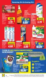 Gazetka promocyjna Lidl - Aktionsprospekt - Gazetka - ważna od 20.04 do 20.04.2024 - strona 48 - produkty: aeg, aktionspreis, angebot, ariel, ariel waschmittel, brezel, Brezeln, bürste, chips, choclait chips, choco crossies, coupon, crossies, Dr. Best, eis, elle, gewinnspiel, johnnie walker, nestlé, papier, pasta, pflanze, pflanzen, Pods, reis, scotch, scotch whisky, sensodyne, shampoo, telefon, teller, Ti, tisch, waschmaschine, waschmaschinen, waschmittel, whisky, zahnbürste, zahnpasta, ZTE