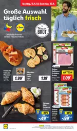 Gazetka promocyjna Lidl - Aktionsprospekt - Gazetka - ważna od 20.04 do 20.04.2024 - strona 6 - produkty: angebot, braten, brot, coupon, Croissant, dulano, Käse, kuchen, ndk, pflaume, pflaumen, Schal, Schale, schinken, schinkenbraten, Tasche, Ti, zaziki